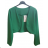 Eleganter Damen Bolero (uni sl) ITALIENISCHE Mode IMC18343 Burgund M / L