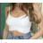 Trägerloses Crop-Top für Damen (S/M ONE SIZE) ITALIAN FASHION IMPLP2355260048