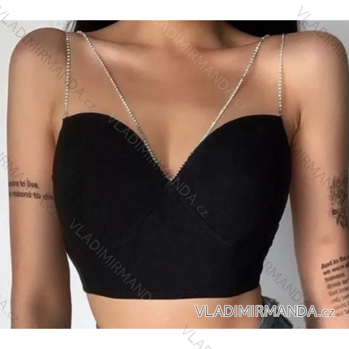 Trägerloses Crop-Top für Damen (S/M ONE SIZE) ITALIAN FASHION IMPLP2339880090