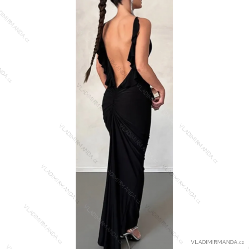 Langes, elegantes Damenkleid mit Trägern (S/M EINHEITSGRÖSSE) ITALIAN FASHION IMPLP2361160010