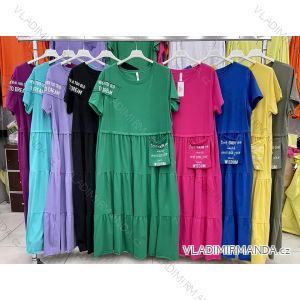 Šaty společenské dlouhé s variabilním vázáním dámské (S/M ONE SIZE) ITALSKÁ MÓDA IMWMY23970