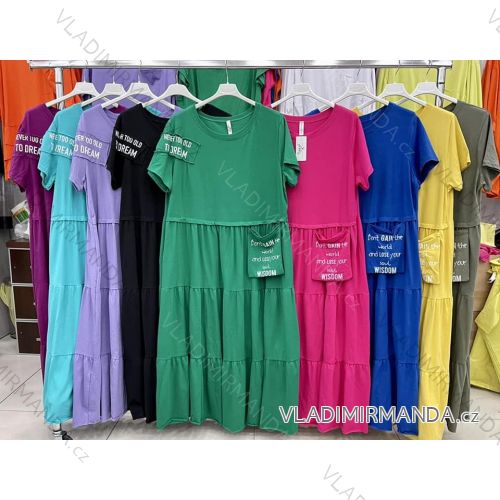 Šaty společenské dlouhé s variabilním vázáním dámské (S/M ONE SIZE) ITALSKÁ MÓDA IMWMY23970