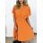 Langes Sommer-Kurzarmkleid für Damen (S / M ONE SIZE) ITALIAN FASHION IMWB22026