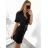 Elegantes Mantel-Kurzarmkleid für Damen (S/M EINHEITSGRÖSSE) ITALIAN FASHION IMPGM238027