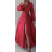Langes, elegantes Langarmkleid für Damen (S/M EINHEITSGRÖSSE) ITALIAN FASHION IMPMG232092