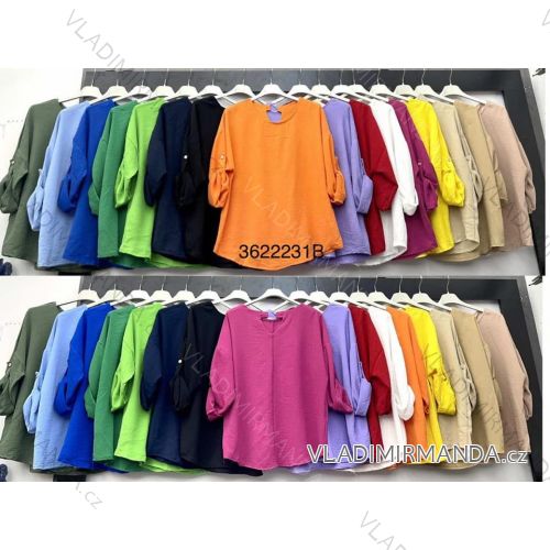 Elegantes Hemd Langarm Damen Kleid (S / M ONE SIZE) ITALIAN FASHION IMWY21734