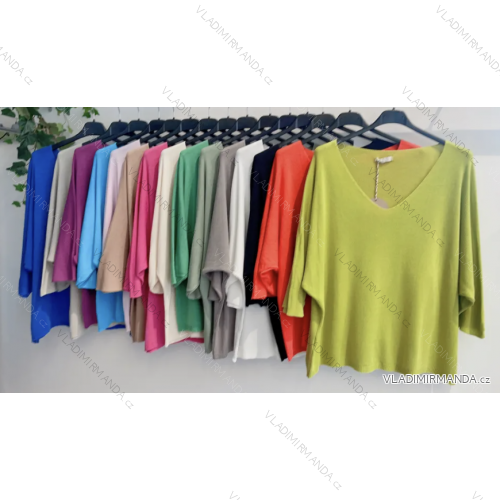 Langes, elegantes Langarmkleid für Damen (Einheitsgröße S/M) ITALIAN FASHION IMPMG23073