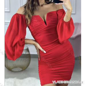Elegantes Carmen-Langarmkleid für Damen (S/M EINHEITSGRÖSSE) ITALIAN FASHION IMPMG233924