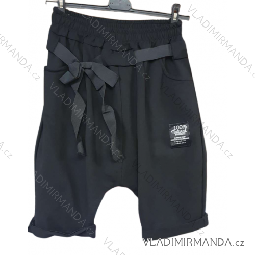 Lange Sweatshirts (uni sl) ITALIENISCHE MODA IM420472 schwarz S/M