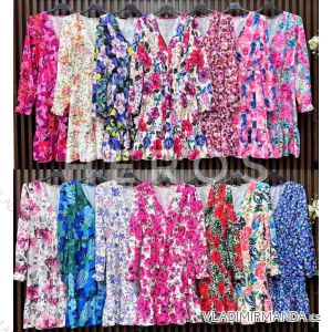 Elegantes Damenkleid mit langen Ärmeln (S/M EINHEITSGRÖSSE) ITALIAN FASHION IMWGB231117