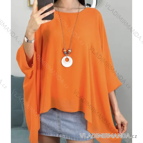 Damen-Tunika mit langen Ärmeln (Einheitsgröße S/M) ITALIAN FASHION IMPMG231071