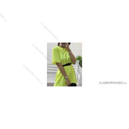 Damen-Tunikakleid mit langen Ärmeln und kurzen Ärmeln (Einheitsgröße S/M) ITALIAN FASHION IMPMG236836