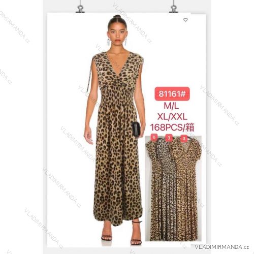 Sommerkleid mit Trägern für Frauen (UNI S / L) ITALIAN FASHION IMK20107