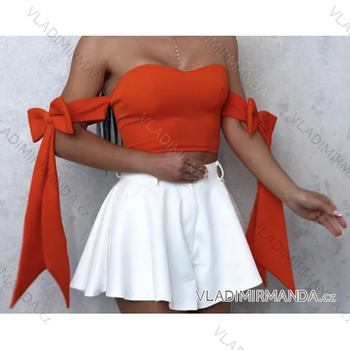 Damen Crop Top Carmen (S/M ONE SIZE) ITALIAN FASHION IMPCF236270