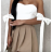 Damen Crop Top Carmen (S/M ONE SIZE) ITALIAN FASHION IMPCF236270