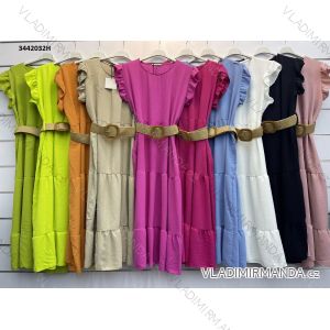 Damen Elegantes Langes Kurzarmkleid (S / M ONE SIZE) ITALIAN FASHION IMWM217229