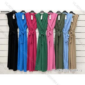 Damen Elegantes Langes Kurzarmkleid (S / M ONE SIZE) ITALIAN FASHION IMWM217229