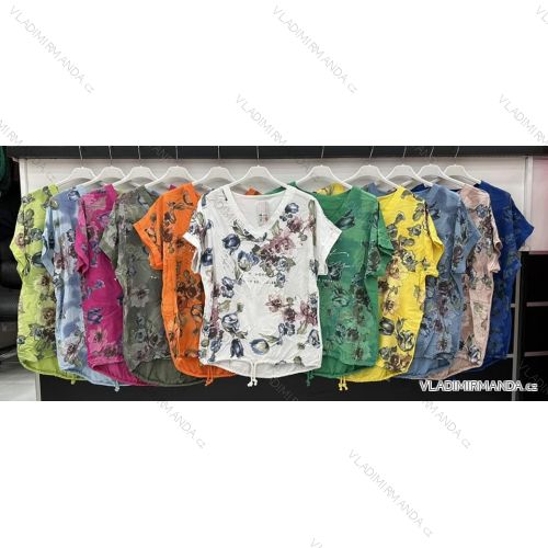 Kurzarm-Tunika zum Binden für Damen (Einheitsgröße S/M) ITALIAN FASHION IMWD231163