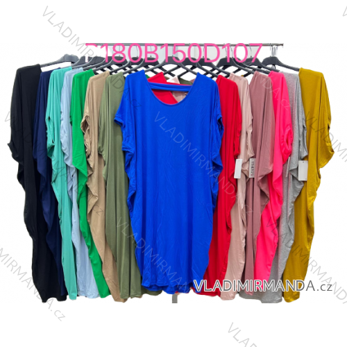 Shirt verlängert 3/4 Langarm Damen (L/XL/2XL ONE SIZE) ITALIAN FASHION IM423025