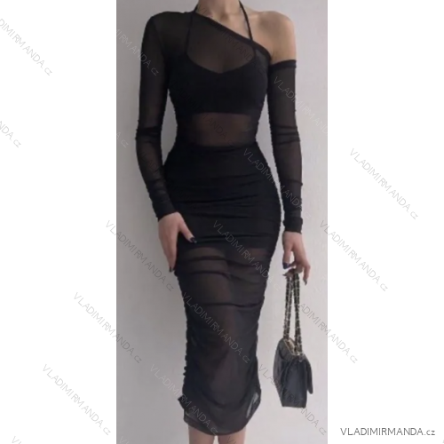 Elegantes Damenkleid mit langen Ärmeln (Einheitsgröße S/M) ITALIAN FASHION IMPMG234624-pz3