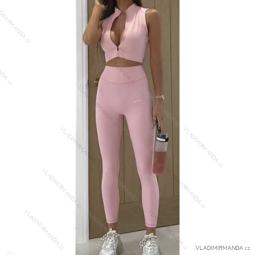 Set aus langen Leggings und ärmellosem Oberteil für Damen (Einheitsgröße S/M) ITALIAN FASHION IMPMG2326993-27025