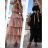 Langes Chiffon-Kurzarmkleid für Damen (S/M ONE SIZE) ITALIAN FASHION IMWGS231048