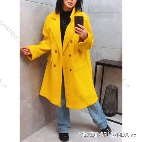 Langärmeliger Damenmantel in Übergröße (2XL/3XL ONE SIZE) ITALIAN FASHION IMWT231223
