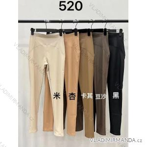 Lange, schlanke Damen-Leggings aus Kunstleder (Einheitsgröße S/M) ITALIAN FASHION IMM23FD520