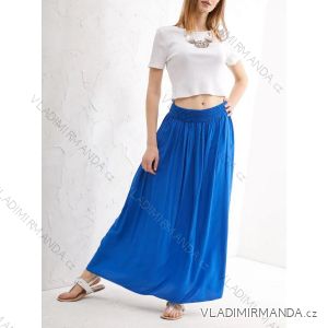 Langes Chiffon-Kurzarmkleid für Damen (S/M ONE SIZE) ITALIAN FASHION IMWGS231048