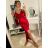Langes, elegantes, trägerloses Satin-Partykleid für Damen (Einheitsgröße S/M) ITALIAN FASHION IMPSH236357A/DU -   Smaragdgrün -   S/M/L