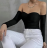 Body Carmen Langarm Damen (S/M ONE SIZE) ITALIAN FASHION IMPCF2333039