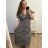 Damen Lang Kurzarm Kleid (S / M ONE SIZE) FRENCH FASHION FMB21008
