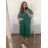 Kurzärmliges Oversize-Kleid für Damen in Übergröße (3XL/4XL ONE SIZE) ITALIAN FASHION IMC23132 3xl / 4xl mittelblau