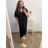 Kurzärmliges Oversize-Kleid für Damen in Übergröße (3XL/4XL ONE SIZE) ITALIAN FASHION IMC23132 3xl / 4xl mittelblau