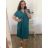 Kurzärmliges Oversize-Kleid für Damen in Übergröße (3XL/4XL ONE SIZE) ITALIAN FASHION IMC23132 3xl / 4xl mittelblau