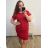 Kurzärmliges Oversize-Kleid für Damen in Übergröße (3XL/4XL ONE SIZE) ITALIAN FASHION IMC23132