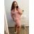 Kurzärmliges Oversize-Kleid für Damen in Übergröße (3XL/4XL ONE SIZE) ITALIAN FASHION IMC23132