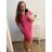 Kurzärmliges Oversize-Kleid für Damen in Übergröße (3XL/4XL ONE SIZE) ITALIAN FASHION IMC23132