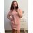 Kurzärmliges Oversize-Kleid für Damen in Übergröße (3XL/4XL ONE SIZE) ITALIAN FASHION IMC23132