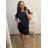 Kurzärmliges Oversize-Kleid für Damen in Übergröße (3XL/4XL ONE SIZE) ITALIAN FASHION IMC23132