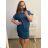 Kurzärmliges Oversize-Kleid für Damen in Übergröße (3XL/4XL ONE SIZE) ITALIAN FASHION IMC23132