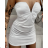 Elegantes ärmelloses Carmen-Sommerkleid für Damen (S/M EINHEITSGRÖSSE) ITALIAN FASHION IMPBB23A11824
