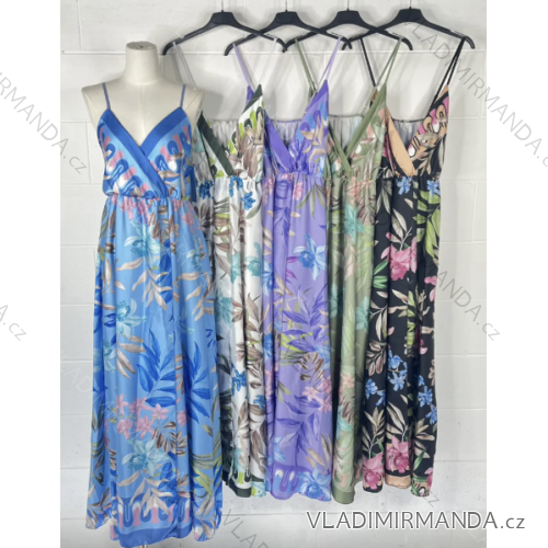 Langes trägerloses Sommerkleid für Damen (Einheitsgröße S/M) ITALIAN FASHION IMPBB230818f