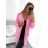 Kleid mit 3/4 Ärmeltasche für Damen (uni sl) ITALIAN Fashion IM3181746 pink S / M / L