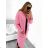 Kleid mit 3/4 Ärmeltasche für Damen (uni sl) ITALIAN Fashion IM3181746 pink S / M / L