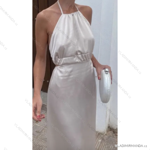 Langes, elegantes, ärmelloses Damenkleid (S/M EINHEITSGRÖSSE) ITALIAN FASHION IMPGM236063