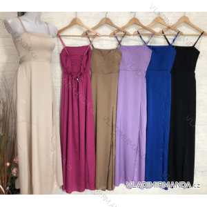 Langes, elegantes trägerloses Damenkleid (S/M EINHEITSGRÖSSE) ITALIAN FASHION IMPGM2310697