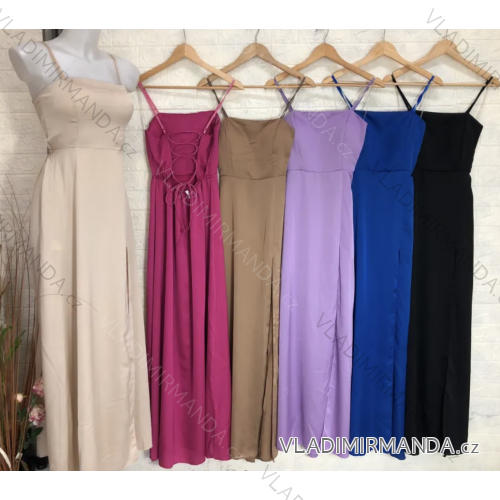 Langes, elegantes trägerloses Damenkleid (S/M EINHEITSGRÖSSE) ITALIAN FASHION IMPGM2310697