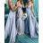 Trägerloses langes Partykleid für Damen (Einheitsgröße S/M) ITALIAN FASHION IMPBB23B22631