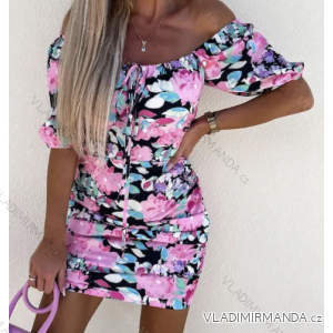 Damen-Carmen-Kurzarmkleid (Einheitsgröße S/M) ITALIAN FASHION IMPGM239156